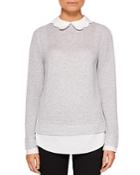 Ted Baker Bronwen Scallop-collar Layered-look Sweater