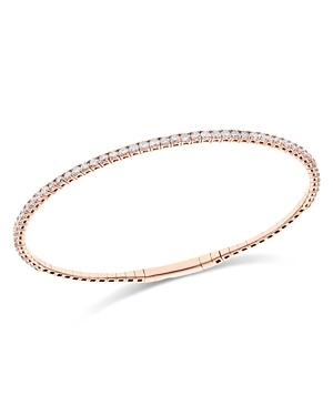 Bloomingdale's Diamond Flexible Bangle Bracelet In 14k Rose Gold, 1.65 Ct. T.w. - 100% Exclusive