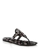 Tory Burch Women's Miller Patent Leather Thong Sandals
