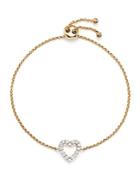 Diamond Heart Bracelet In 14k Yellow Gold, .25 Ct. T.w. - 100% Exclusive