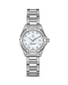 Tag Heuer Aquaracer 300m Quartz Stainless Steel Watch With Diamonds, 27mm
