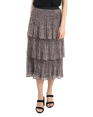 1.state Pleated Three Tier Skirt