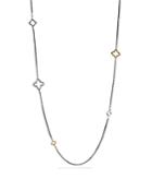 David Yurman Quatrefoil Chain Necklace With Gold