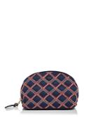 Tory Burch Flame-quilt Nylon Rounded Cosmetic Case