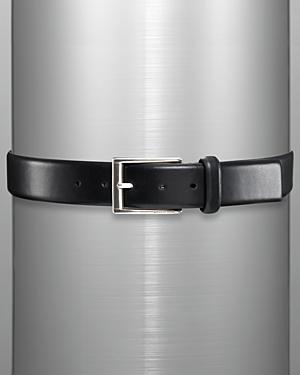 Michael Kors Black Harness Belt With Brushed Silver Buckle