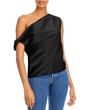 Wayf Keita One Shoulder Draped Top