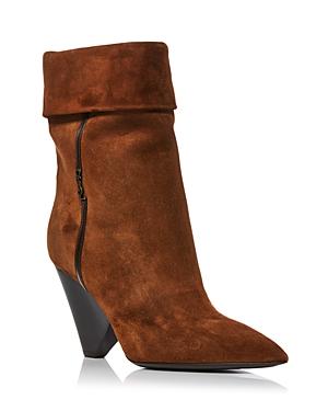 Saint Laurent Women's Liz 85 Luxor Pointed High Heel Booties