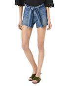 Joe's Jeans The High Rise Belted Denim Shorts In Allison