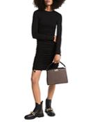 Michael Michael Kors Ruched Long Sleeve Dress