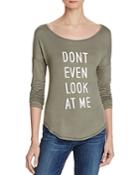 Knit Riot Dont Look At Me Tee - Compare At $60