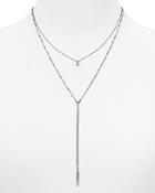Chan Luu Double Layer Diamond Pendant Necklace, 16