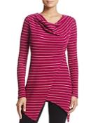Andrew Marc Performance Stripe Thermal Asymmetric Top