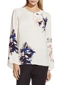 Vince Camuto Abstract Floral Print Blouse