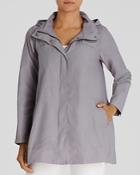 Eileen Fisher Petites Hooded A-line Jacket