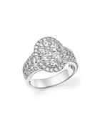 Diamond Cluster Ring In 14k White Gold, 2.0 Ct. T.w. - 100% Exclusive