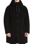 Dsquared2 Hooded Faux Shearling Coat