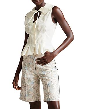 Ted Baker Alinton Tie Neck Peplum Blouse