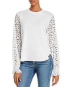 See By Chloe Lace-sleeve Top