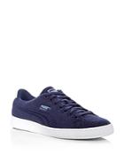 Puma Basket Classic Embossed Wool Lace Up Sneakers