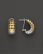 John Hardy Dot 18k Gold And Sterling Silver Buddha Belly Earrings