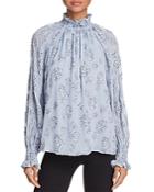 Rebecca Taylor Rose Jacquard Top