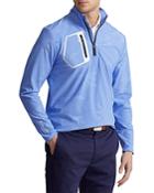 Ralph Lauren Stretch Camo Print Mock Neck Quarter Zip Performance Sweatshirt