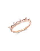 Bloomingdale's Diamond Antique-inspired Band In 14k Rose Gold, 0.20 Ct. T.w. - 100% Exclusive
