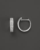 Diamond Hoop Earrings In 14k White Gold, .50 Ct. T.w. - 100% Exclusive