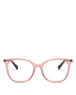 Valentino Women's Square Clear Glasses, 53mm