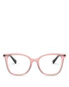 Valentino Women's Square Clear Glasses, 53mm