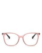 Valentino Women's Square Clear Glasses, 53mm