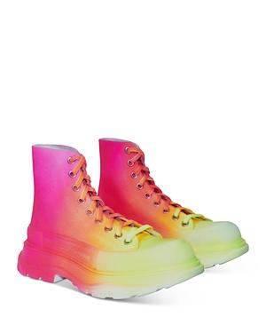 Alexander Mcqueen Women's Tread Ombre Platform Booties