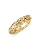 Hueb 18k Yellow Gold Estelar Diamond Openwork Bangle Bracelet