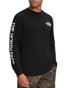 The North Face Cotton Blend Logo Graphic Long Sleeve Tee