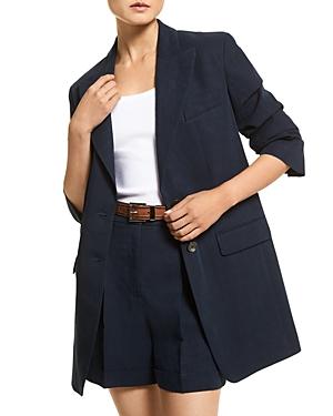 Michael Kors Collection Linen Crushed Sleeve Blazer