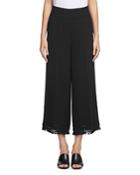 Whistles Crop Fringe Trim Trousers