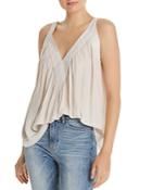 Ramy Brook Nola Embroidered Trapeze Top
