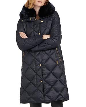 Barbour Ballater Faux Fur Collar Puffer Jacket