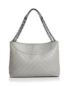 Tory Burch Alexa Quilted Slouchy Leather Tote