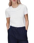 Whistles Matilda Eyelet Collar Tee