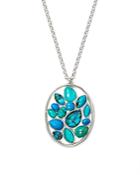 Ippolita Sterling Silver Rock Candy Large Mixed Turquoise And Doublet Cluster Pendant Necklace, 30
