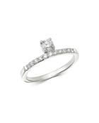 Bloomingdale's Diamond Solitaire Band In 14k White Gold, 0.35 Ct. T.w. - 100% Exclusive