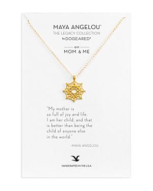Dogeared Maya Angelou Legacy Collection On Mom & Me Necklace, 18