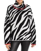 Rag & Bone Kiki Zebra Wool-blend Turtleneck Sweater
