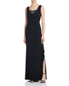 Adrianna Papell Draped Detail Gown