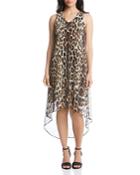 Karen Kane Leopard-print High/low Midi Dress