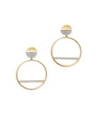 Bloomingdale's Pave Diamond Circle Drop Earrings In 14k Yellow Gold, 0.40 Ct. T.w. - 100% Exclusive