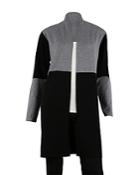 Sioni Color Blocked Open Front Cardigan