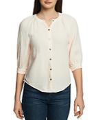 1.state Textured Cotton Blouse