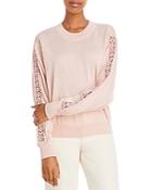 See By Chloe Lace Trim Sweater